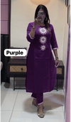 Perrote By Fvd Rayon Embroidery Kurtis Wholesale Price In Surat
